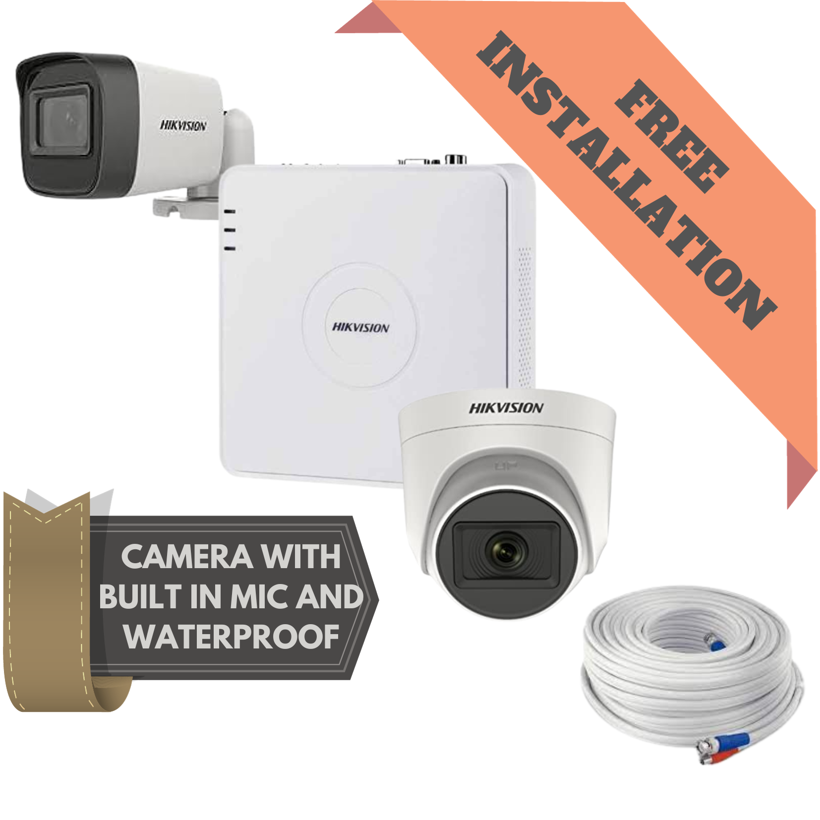 Hikvision 5mp best sale cctv camera kit