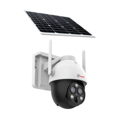 3MP 4G Solar Dual Lens Mini Pan-Tilt Camera  | Auto Human Tracking | 10X Digital Zoom