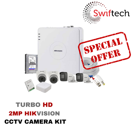 HIKVISION 2mp colorvu 4 camera Complete cctv camera kit